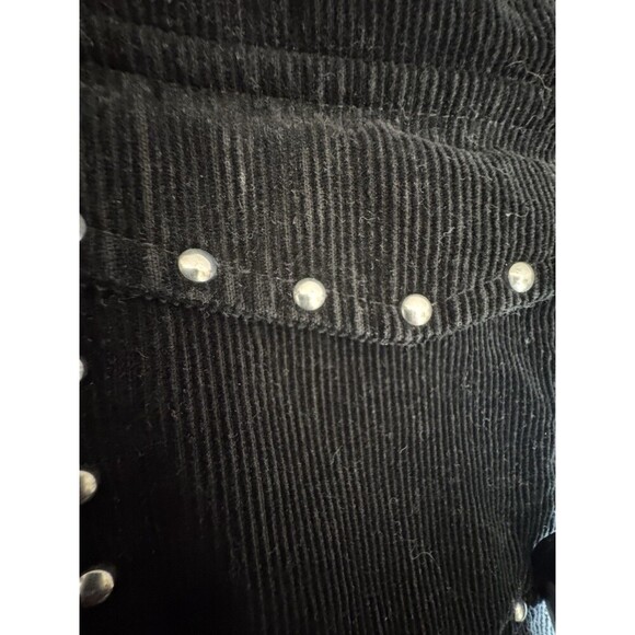 Forever 21 Oversized Corduroy BLACK   Shirt Jacket Women's  Retro SZ MEDIUM - Picture 5 of 10